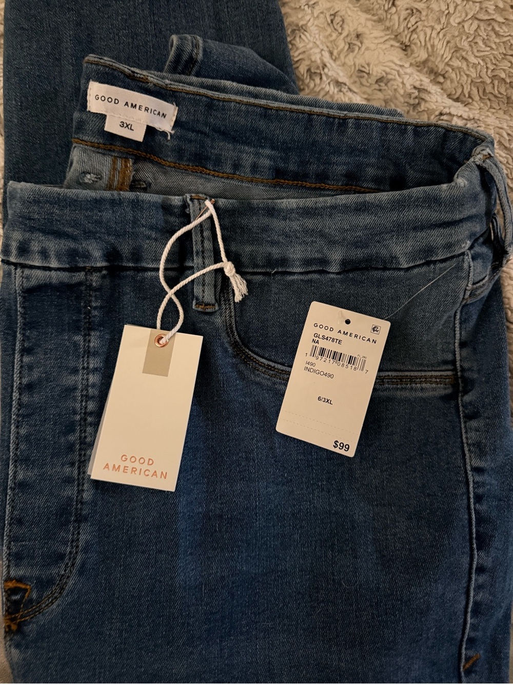 Good American Indigo Women’s Stretch Jeans with Tags